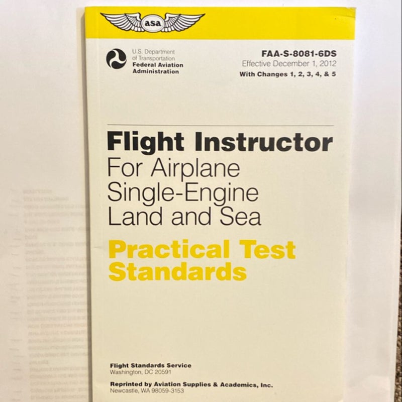 Flight Instructor Practical Test Standards for Airplane Single-Engine Land and Sea (2024)