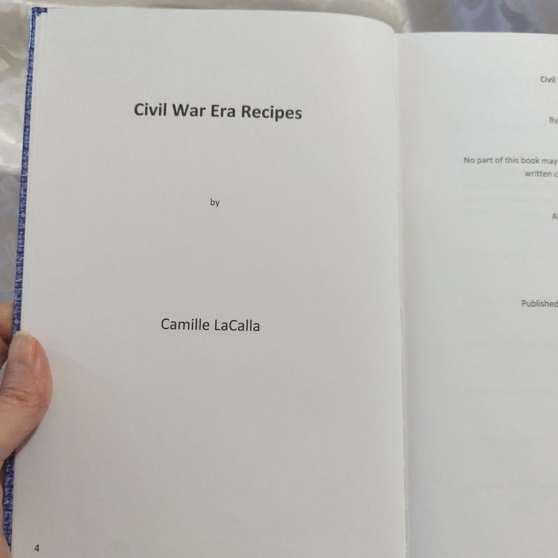 Civil War Era Recipes