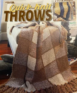 Quick Knit Throws Knitting Pattern