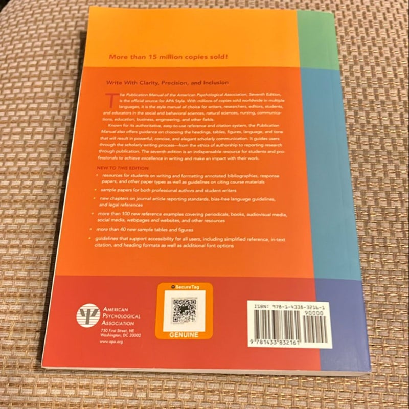 Publication Manual of the American Psychological Association