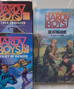 Hardy Boys 3 lot hardcover and paperback 1987 - 1995 3 Franklin W Dixon youth mystery books