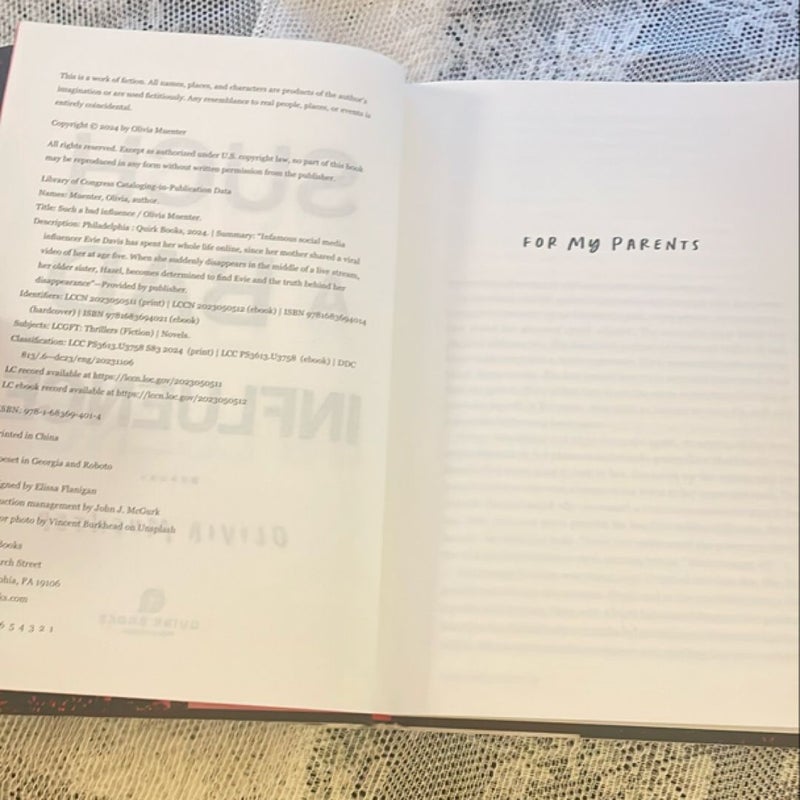 Such a Bad Influence by Olivia Muenter, Hardcover | Pangobooks