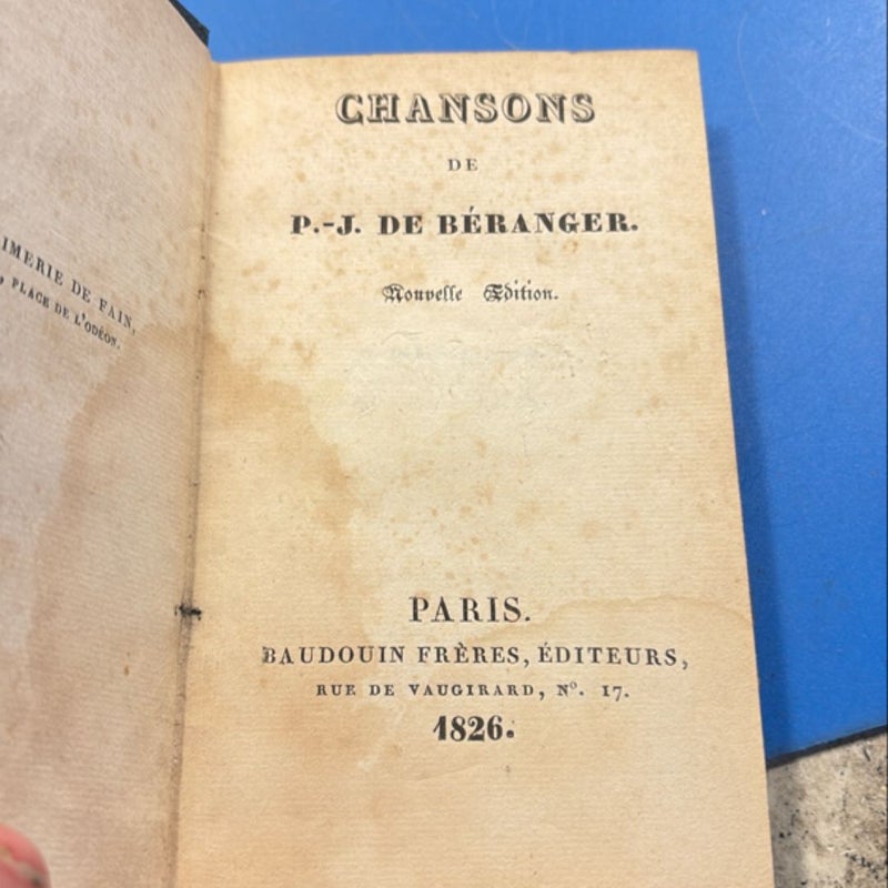 Chansons De P. J. De Beranger 