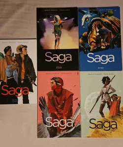 Saga (Bundle of Volume One through Volume Five)