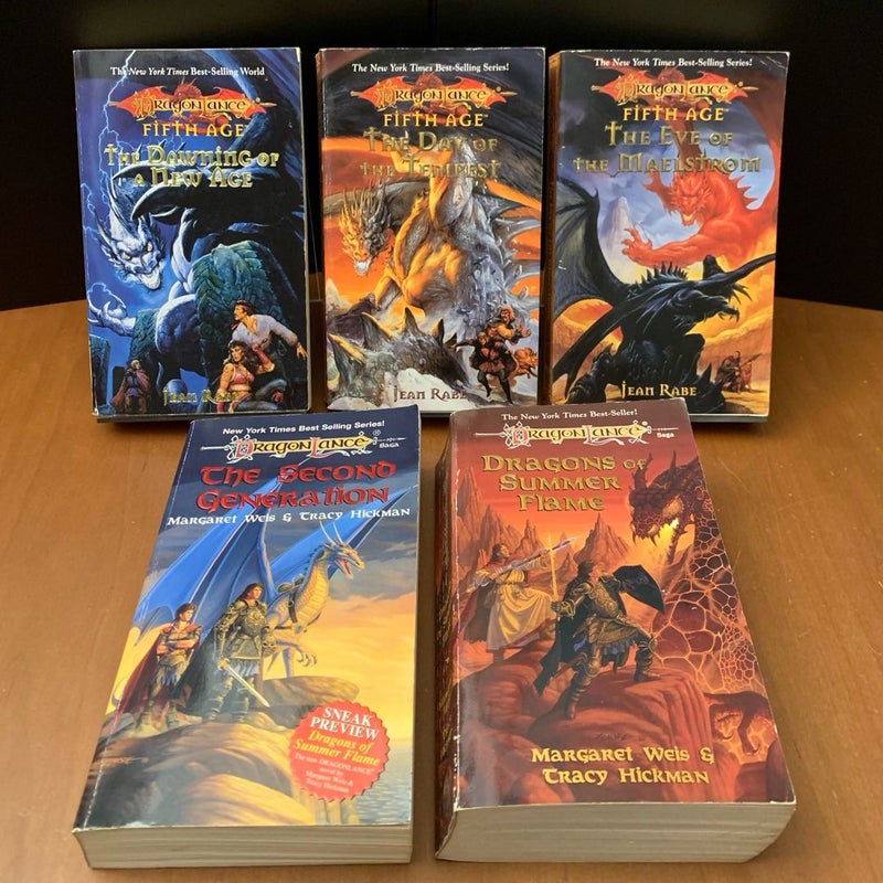DragonLance Starter Set, Core Plot Novels: Chronicles Trilogy, Legends Trilogy, Second Generation, Dragons of Summer Flame, Dragons of a New Age Trilogy