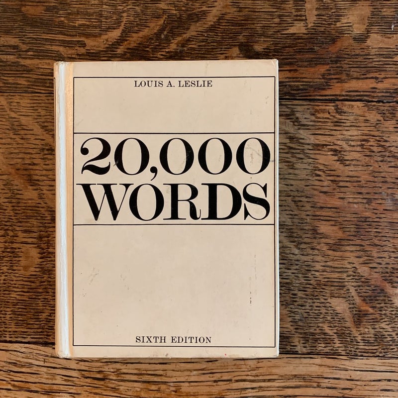 20,000 Words