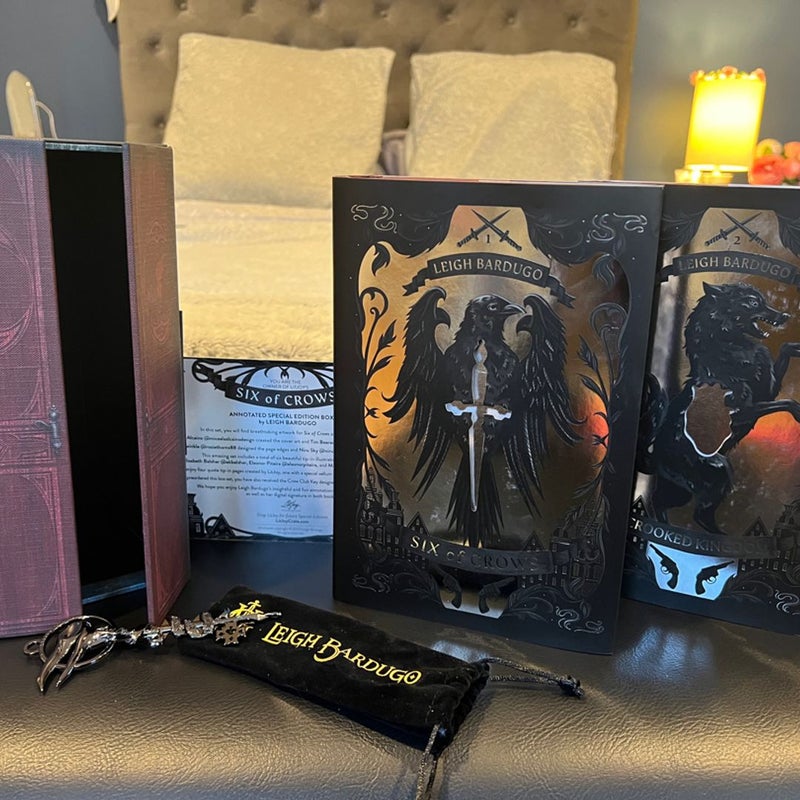 Six of Crows Duology by Litjoy Crate (Special Edition Box Set) & New Dust Jackets*