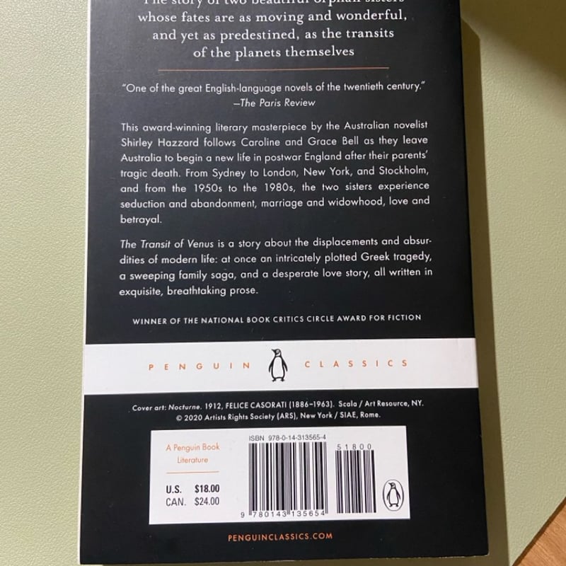 The Transit of Venus by Shirley Hazzard, Paperback | Pangobooks