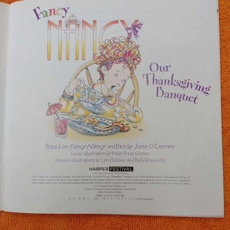 Fancy Nancy: Our Thanksgiving Banquet