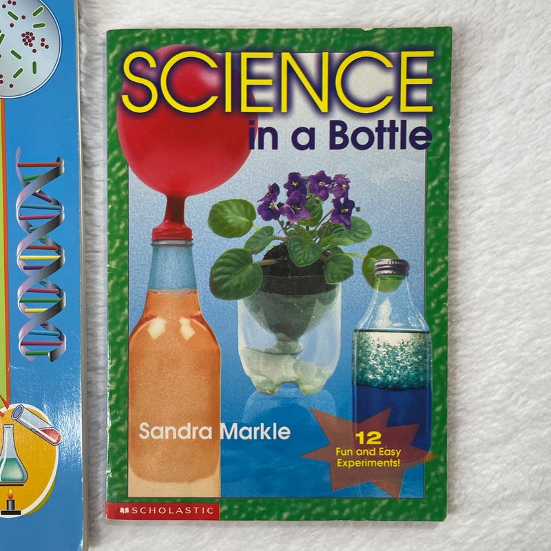Science Project Lot Of 4 Books Usborne Science Activities Science In A Bottle