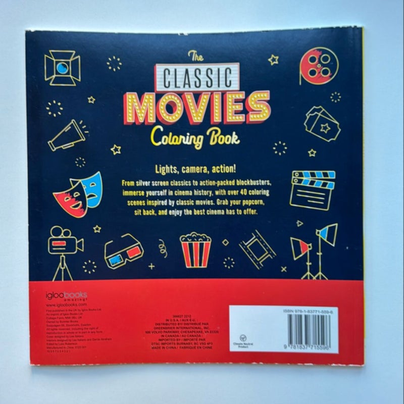 Classic Movies Coloring Book 