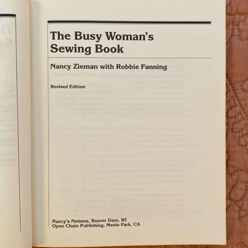The Busy Woman's Sewing Book