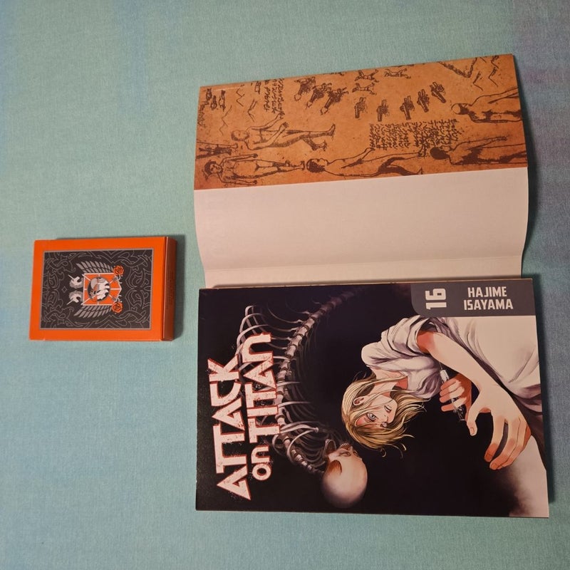 Attack on Titan 16 Manga Special Edition with Playing Cards