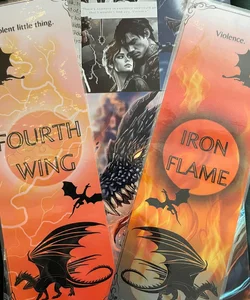 Fourth Wing and Iron Flame book marks