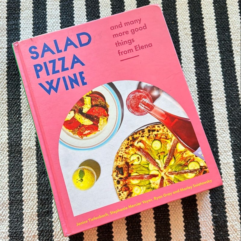 Salad Pizza Wine