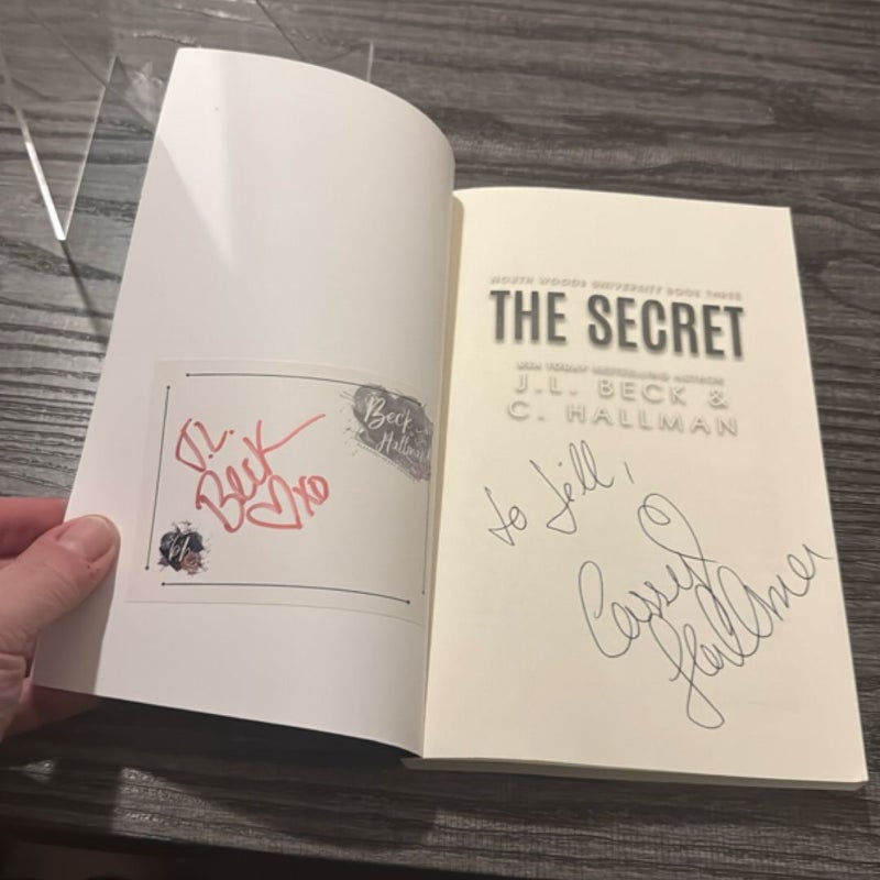The Secret  SIGNED BY BOTH AUTHORS & PERSONALIZED 