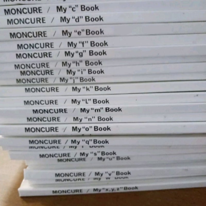 MY FIRST STEPS TO READING~Complete 26 ABC Book Set by Jane Belk Moncure HC