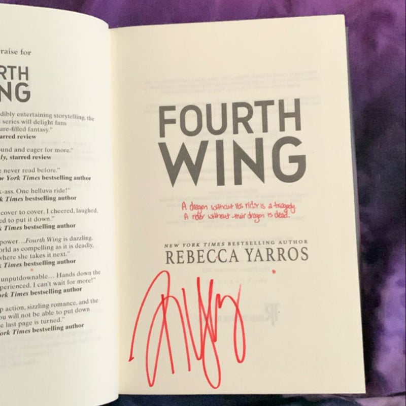 Fourth Wing holiday edition (signed)