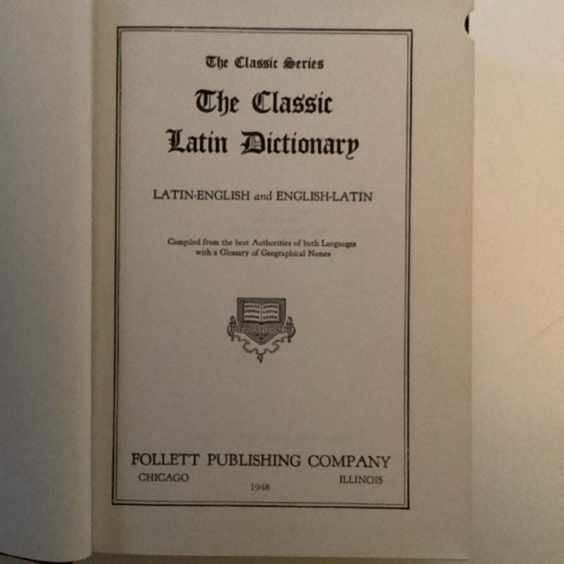 Latin English Dictionary