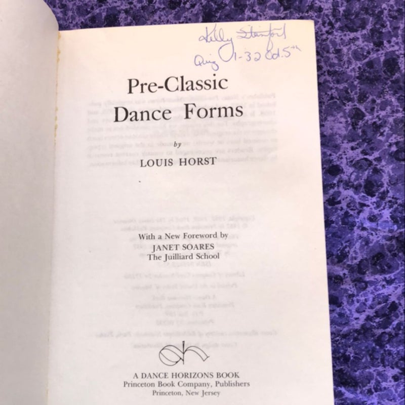 Pre-Classic Dance Forms