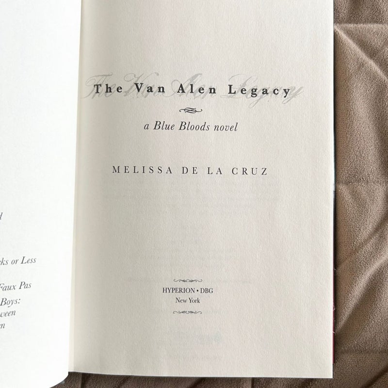 The Van Alen Legacy (a Blue Bloods Novel) 2229