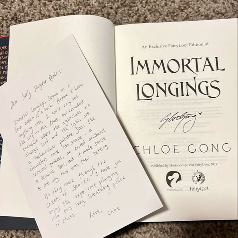 Immortal Longings - FairyLoot