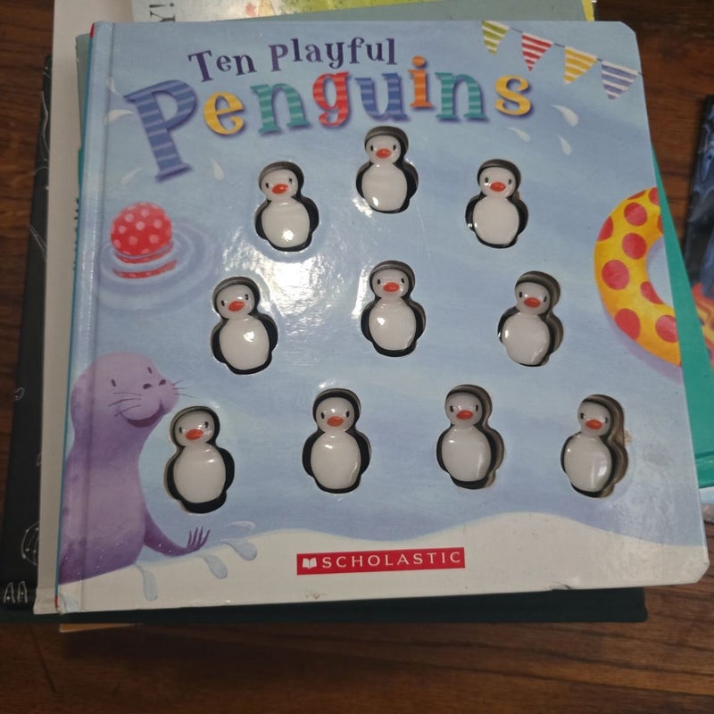 Ten Playful Penguins