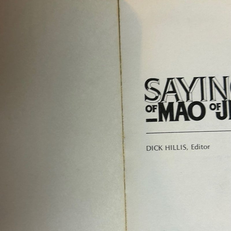 The Sayings of Mao Sayings of Jesus
