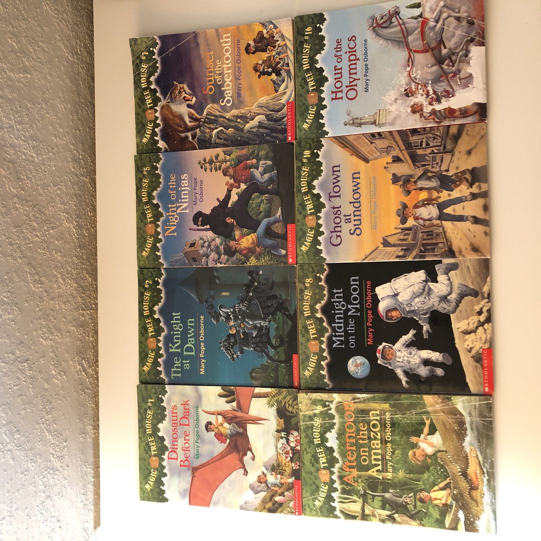 Magic Tree House Books 1, 2, 5, 6, 7, 8, 10, & 16