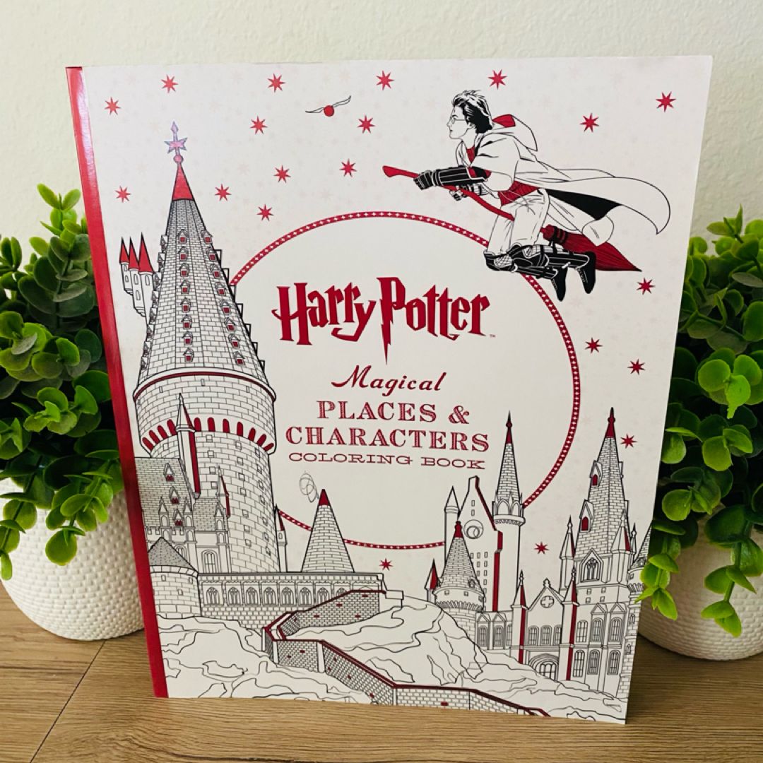 Harry Potter Magical Places and Characters Coloring Book by