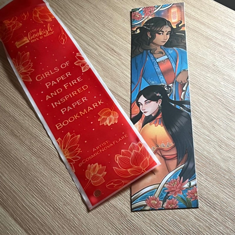 Girls of Paper & Fire Bookmark from The Bookish Box