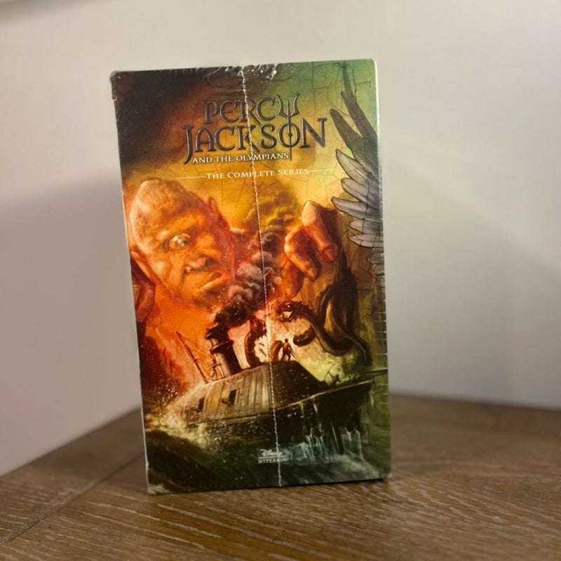 Percy Jackson and the Olympians 5 Book Paperback Boxed Set (w/poster)