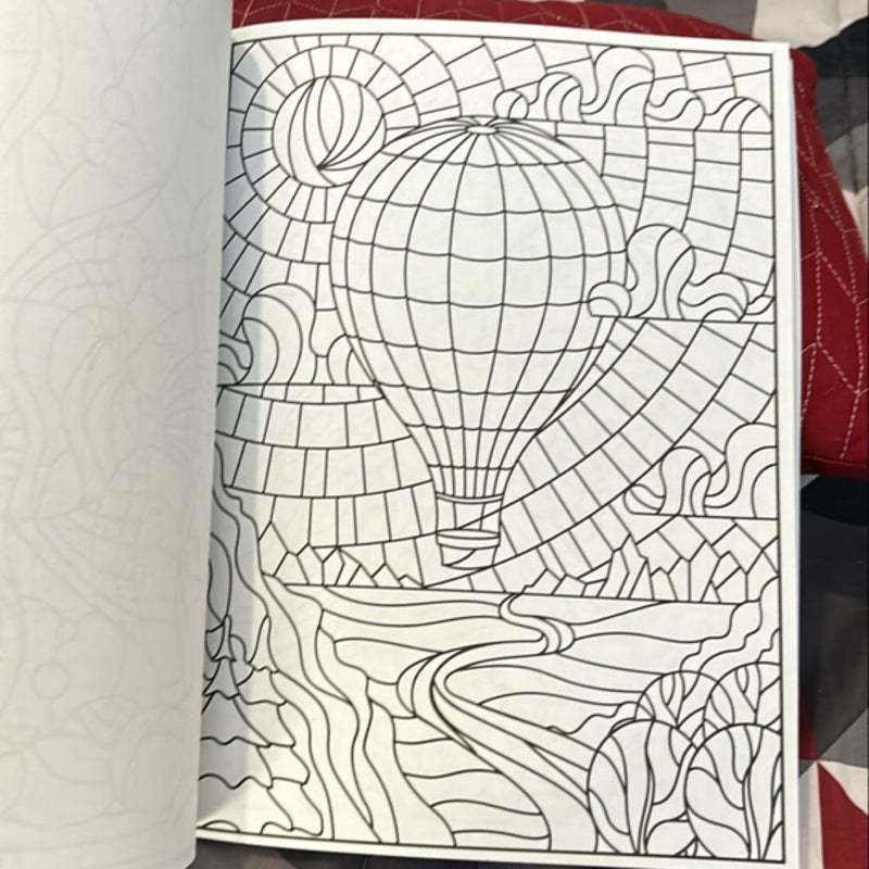 Stained Glass coloring book 