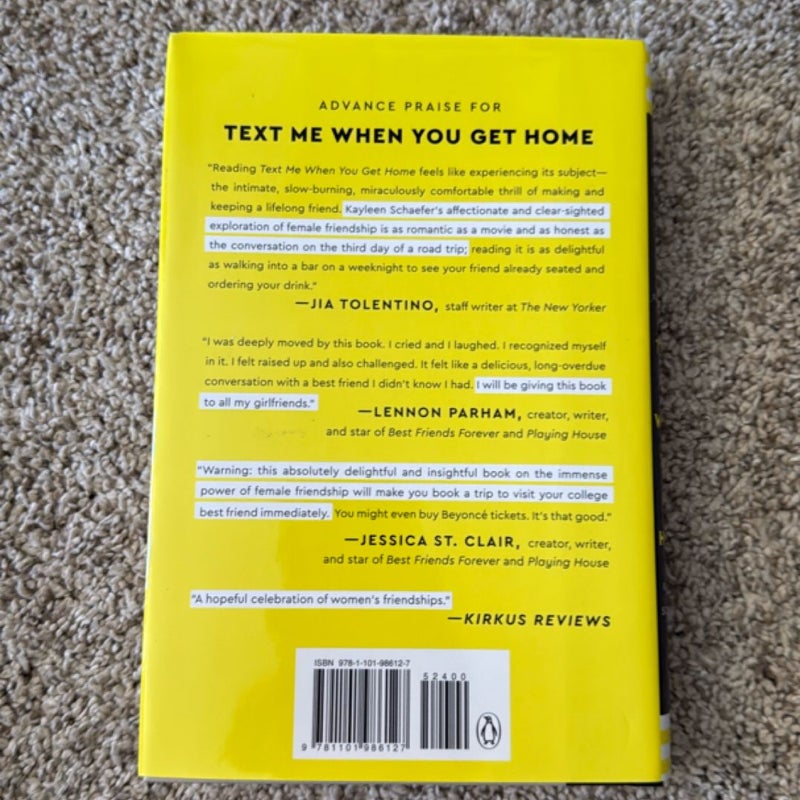 Text Me When You Get Home
