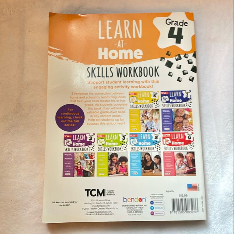 Grade 4 Learn at Home Skills Workbook