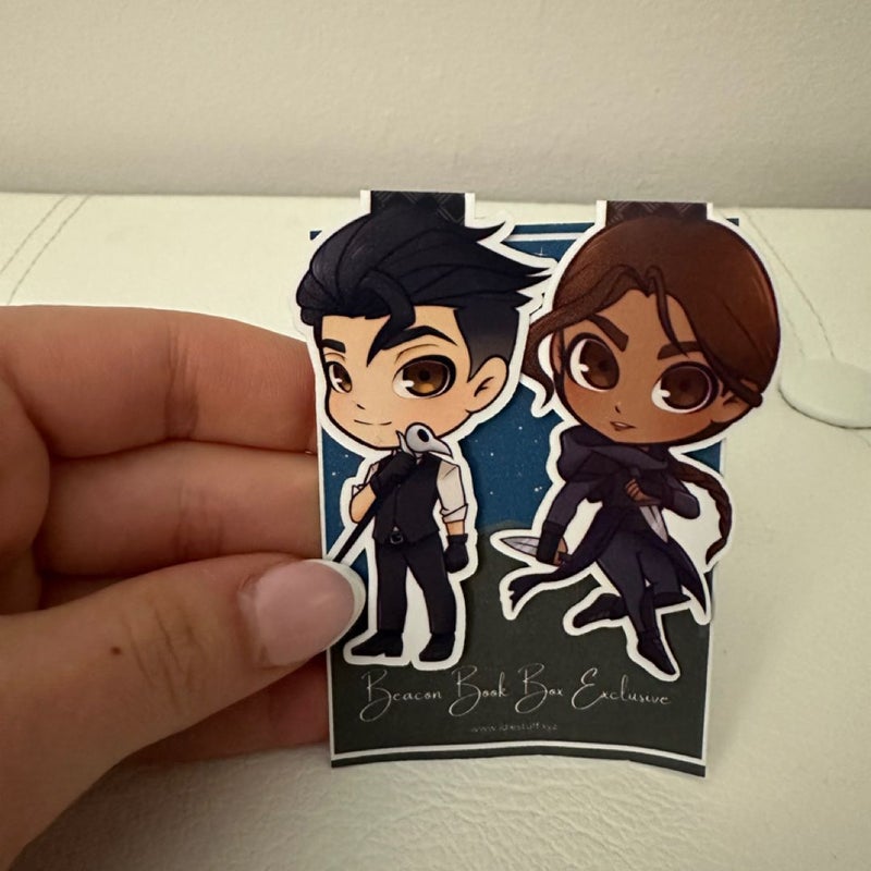 Kaz and Inej Magnetic Bookmarks