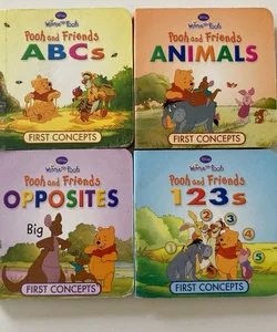 Winnie the Pooh: First Concepts mini book set of 4