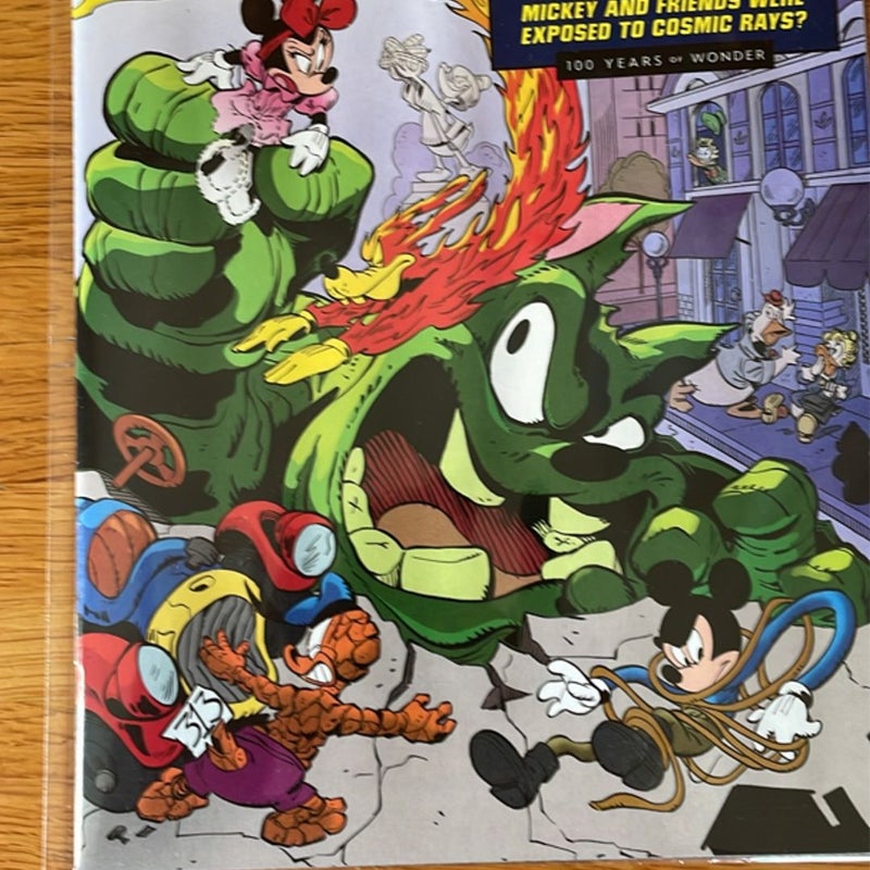 The Fantastic Four Marvel Disney 100 Variant Edition 