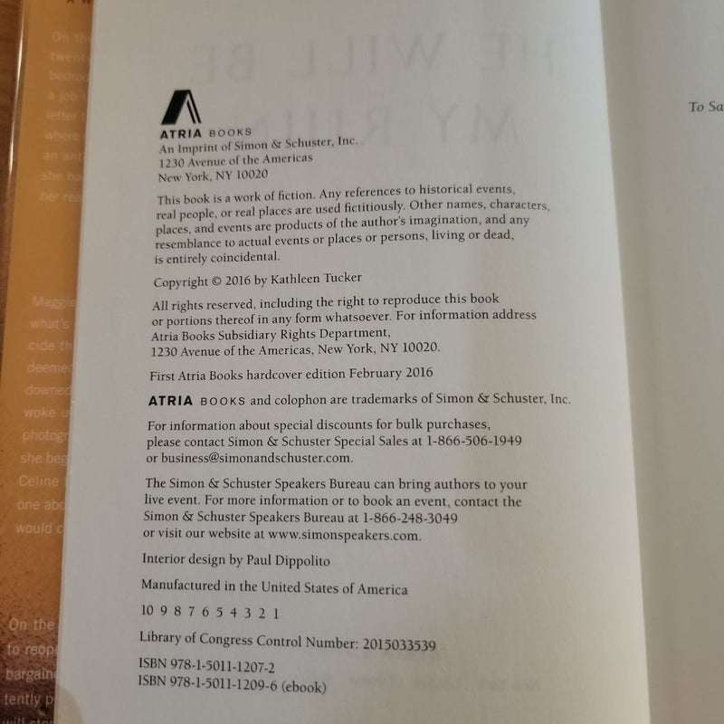 He Will Be My Ruin (Library Copy)(First Edition)