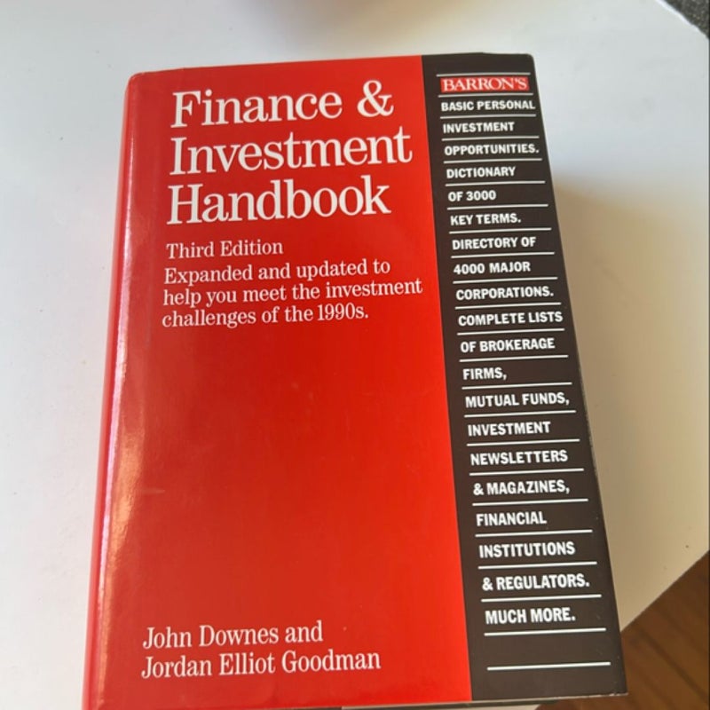 Finance and Investment Handbook