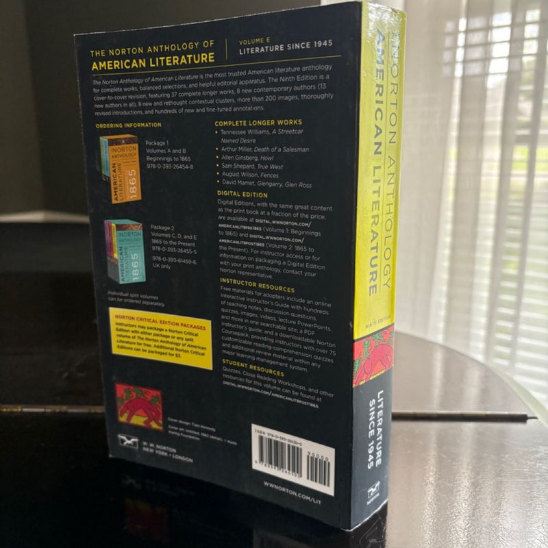 The Norton Anthology of American Literature