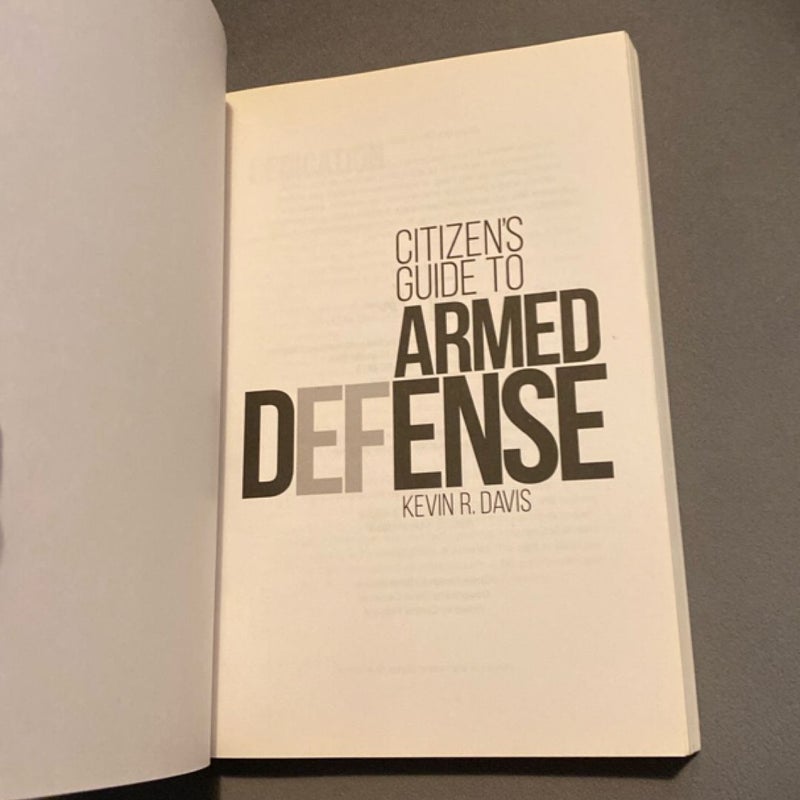 Citizen's Guide to Armed Defense