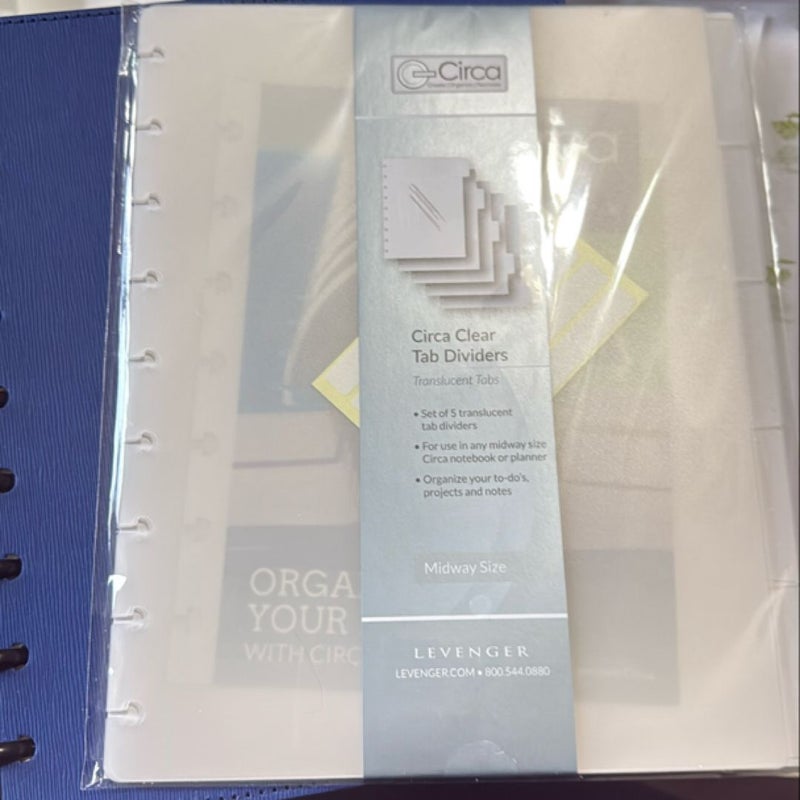 Levenger refillable notebook with dividers 