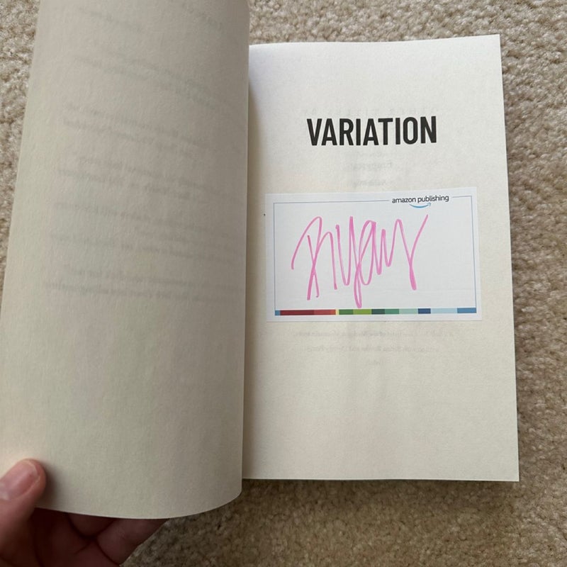 Variation signed bookplate