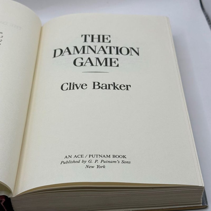  The Damnation Game (1985 BCE OOP cover Brodart cover)