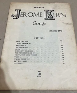 Album of Jerome Kern Songs Vol 2