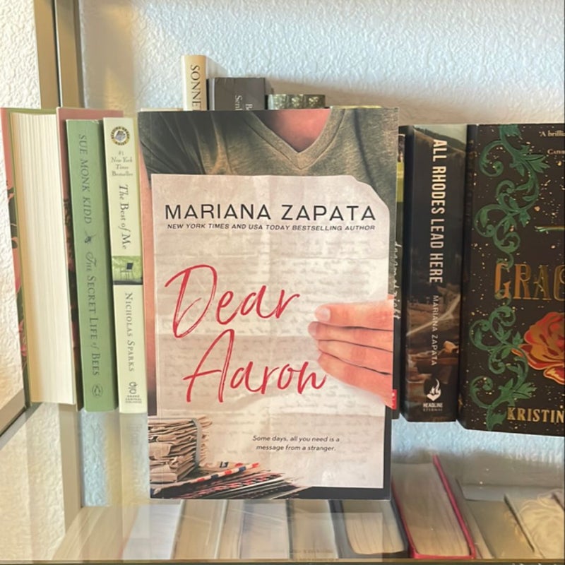 SIGNED Dear Aaron by Mariana Zapata 