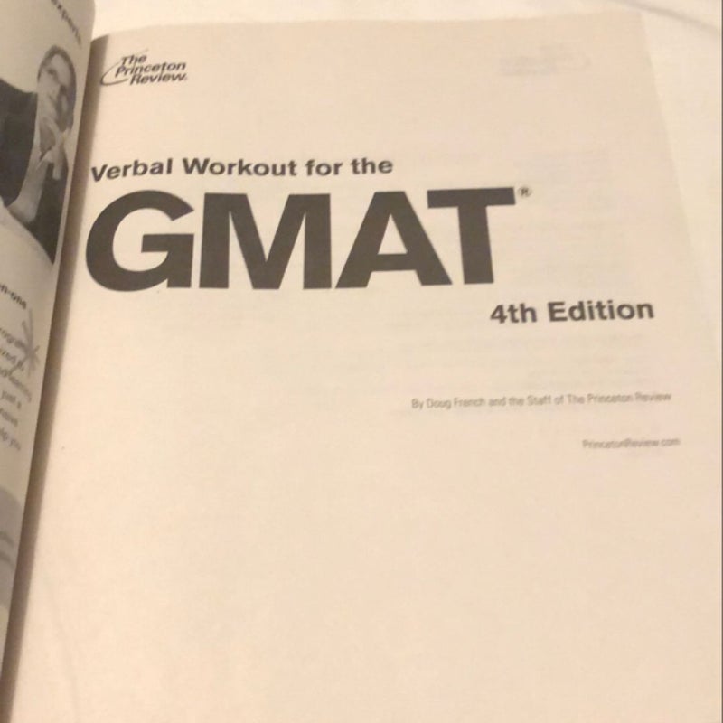 Verbal Workout for the GMAT, 4th Edition