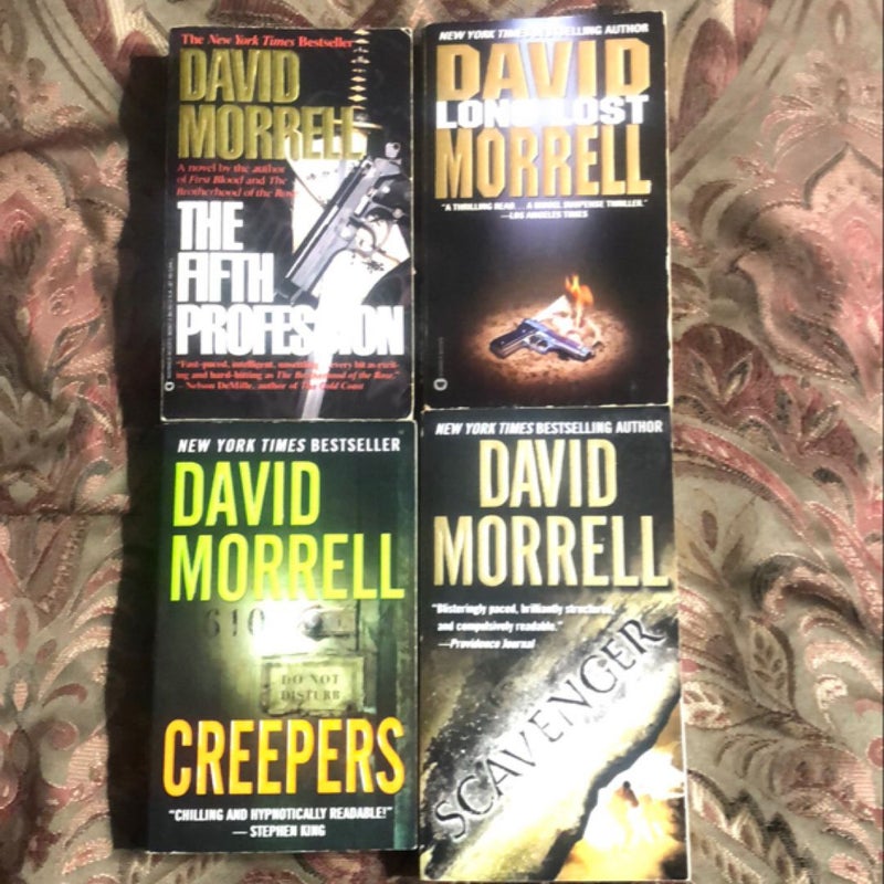 David Morrell 4 book lot