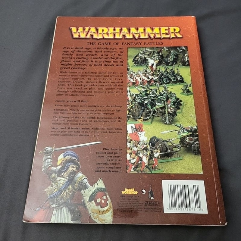 Warhammer Fantasy Core Rulebook 6th Edition Softcover Games Workshop 2000